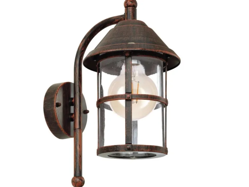 Clearance Eglo Außen-Wandleuchte San Telmo 1-flammig 35 cm x 18 cm Antik-Braun