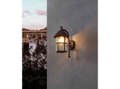 Clearance Eglo Außen-Wandleuchte San Telmo 1-flammig 35 cm x 18 cm Antik-Braun