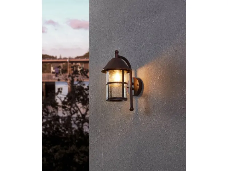 Clearance Eglo Außen-Wandleuchte San Telmo 1-flammig 35 cm x 18 cm Antik-Braun