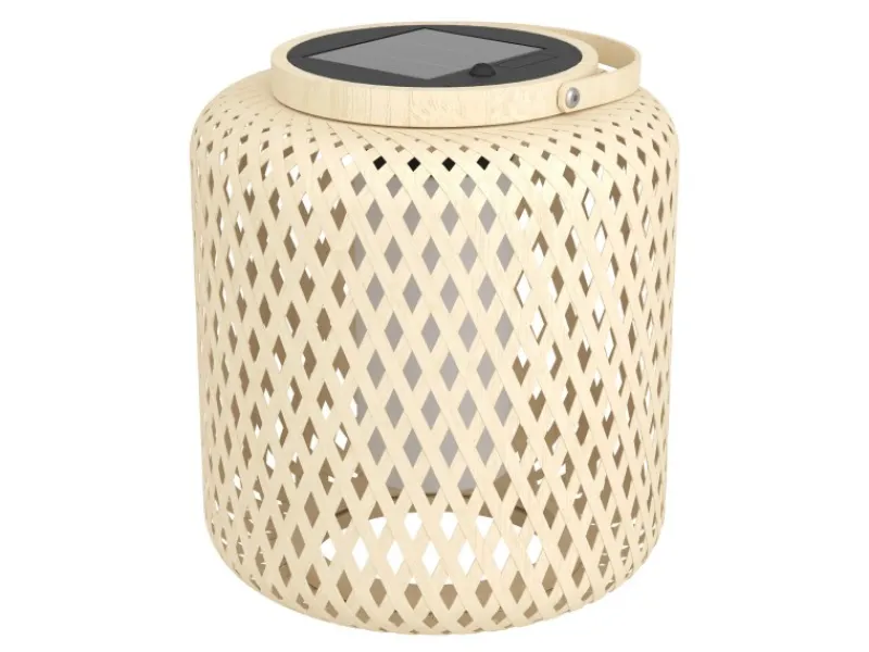 Eglo LED-Solar-Laterne Marliano 24 cm x Ø 21 cm Braun