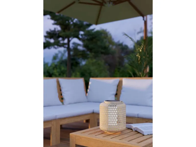 Eglo LED-Solar-Laterne Marliano 24 cm x Ø 21 cm Braun