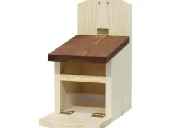 Eichhörnchenhaus aus Pinie und Acrylglas 14 cm x 25 cm