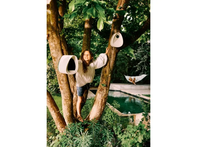 Outlet Elho Vogelfutterhaus Essential 18 cm Grau