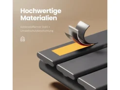 Emke Badheizkörper 130x50cm 695W Handtuchwärmer für Badezimmer Handtuchtrockner