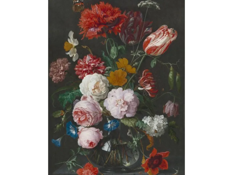Hot erismann Digitaltapete Zooom Flowers In A Glass Vase 270 cm x 200 cm