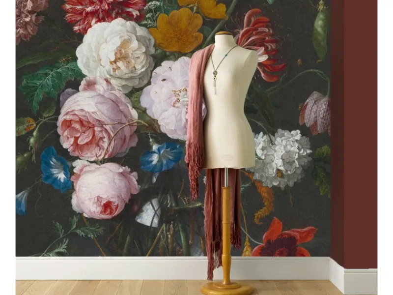 Hot erismann Digitaltapete Zooom Flowers In A Glass Vase 270 cm x 200 cm