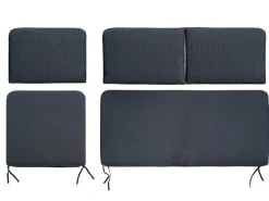 Ersatz-Kissenbezüge für Olary Sofa-Lounge-Set Dunkelgrau