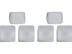 Best Ersatz-Kissenbezüge für Olea Balkonmöbelset Grau 6-teilig