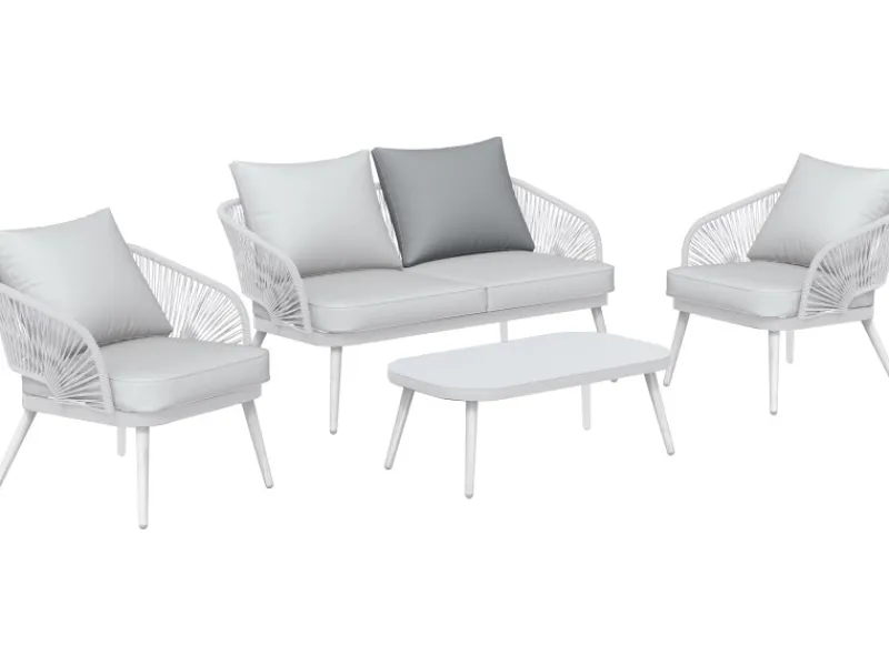 Ersatz-Rückenkissen für Edna Sofa-Lounge-Set Grau