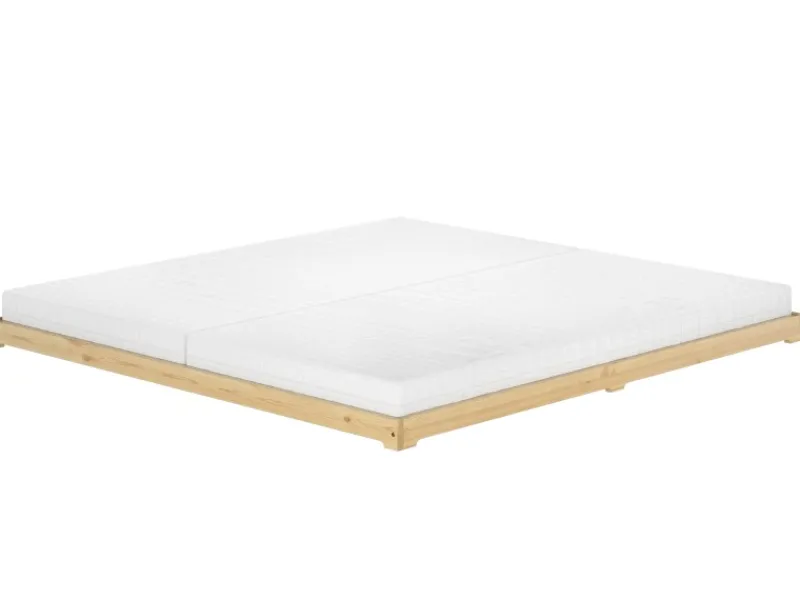 New Erst-Holz Echtholzbett Futonbett Doppelbett 180 x 200 Kiefer Modell 47 ohne Zubehör
