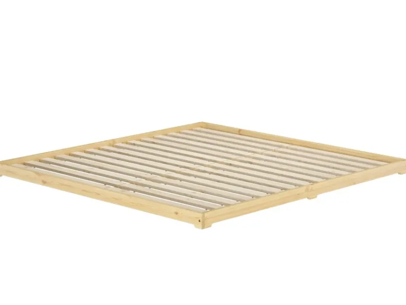 New Erst-Holz Echtholzbett Futonbett Doppelbett 180 x 200 Kiefer Modell 47 ohne Zubehör