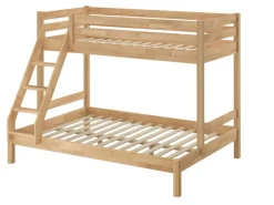 Erst-Holz Etagenbett Holzbett 3er-Bett Buche Massiv 90 + 140 x 200 cm Modell 14 Rollrost inkl.