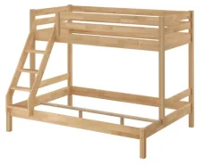 Erst-Holz Etagenbett Holzbett 3er-Bett Buche Massiv 90 + 140 x 200 cm Modell 14 Rollrost inkl.