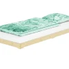 New Erst-Holz Extra Flaches Einzelbett Futon Unbehandeltes Holz Loft 90 x 200 cm Fichte Rollrost inkl.