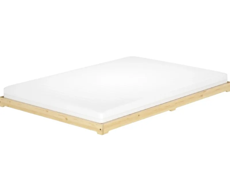 Best Erst-Holz Futonbett Massivholz Extra Niedrig Kiefer Massivholz 140 x 200 Rollrost inkl.
