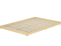 Erst-Holz Futonbett Massivholz Extra Niedrig Kiefer Massivholz 140 x 200 Modell 47 ohne Zubehör