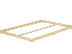 Erst-Holz Futonbett Massivholz Extra Niedrig Kiefer Massivholz 140 x 200 Modell 47 ohne Zubehör