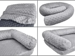 Erst-Holz Hundebett für Große Hunde 100 x 60 cm Kiefer Tierbett Rollrost inkl.