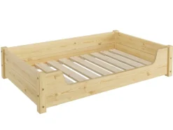 Erst-Holz Hundebett für Große Hunde 100 x 60 cm Kiefer Tierbett Rollrost inkl.