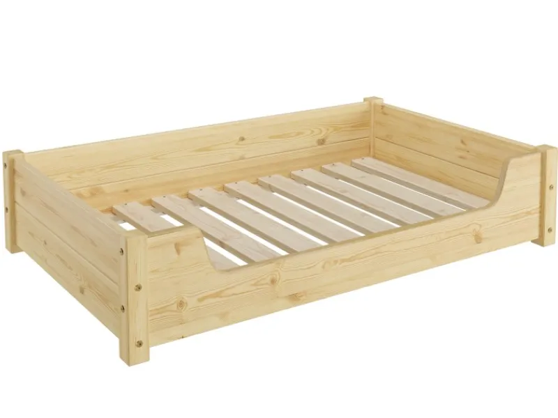 Erst-Holz Hundebett für Große Hunde 100 x 60 cm Kiefer Tierbett Rollrost inkl.