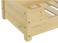 Erst-Holz Hundebett für Große Hunde 100 x 60 cm Kiefer Tierbett Rollrost inkl.