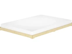 Erst-Holz Niedrigbett Futon Unbehandeltes Holz Loftbett 180 x 200 cm Fichte Tanne Modell 47 ohne Zubehör