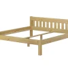 Discount Erst-Holz Stabiles Ehebett Holzbett Gästebett 180 cm x 200 cm Kiefer Massiv Modell 38 ohne Zubehör