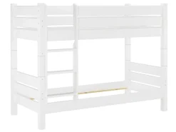Erst-Holz Teilbares Etagenbett 100 x 200 Kiefer Weiß für Erwachsene Modell 16 ohne Zubehör