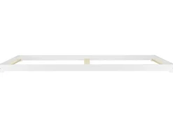 Clearance Erst-Holz Weißes Niederflurbett Futonbett Kieferholzbett 180 x 200 Modell 47 ohne Zubehör