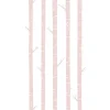 ESTAhome Fototapete Birkenstämme Hellrosa 150 x 279 cm 158927