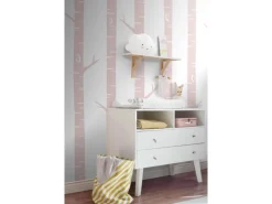 ESTAhome Fototapete Birkenstämme Hellrosa 150 x 279 cm 158927