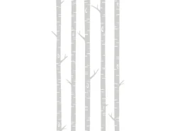 ESTAhome Fototapete Birkenstämme Grau 150 x 279 cm 158924