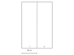 Discount ESTAhome Fototapete Dip-Dye Muster Türkis und Weiß 100 x 279 cm 158820