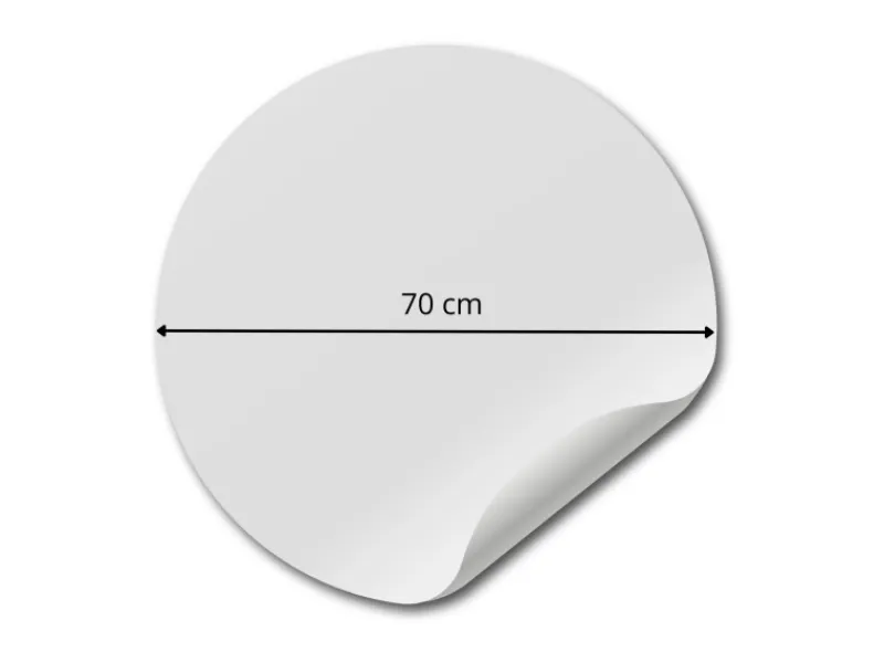 ESTAhome Selbstklebende Runde Tapete Tierköpfe Braun und Beige Ø 70 cm 158975