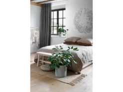 ESTAhome Selbstklebende Runde Tapete Blumenzeichnungen Schwarz-Weiß Ø 140 cm 159109