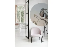 New ESTAhome Selbstklebende Runde Tapete Eisvogel Auf Zweig Abendrot Ø 140 cm 159017