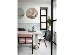 Sale ESTAhome Selbstklebende Runde Tapete Kraniche Graurosa Ø 70 cm 158995