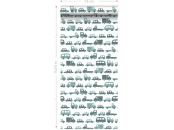 Discount ESTAhome Tapete Autos Graublau 0,53 x 10,05 m 139045