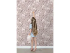 ESTAhome Tapete Einhörner Aubergineviolett 53 cm x 10.05 m