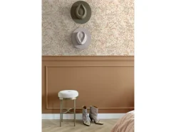 ESTAhome Tapete Feldblumen Terrakotta und Graugrün 50 x 900 cm