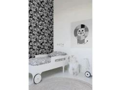 Outlet ESTAhome Tapete Funky Blumen Und Paisleys Schwarz Und Weiß 53 Cm X 1005 Cm 136844
