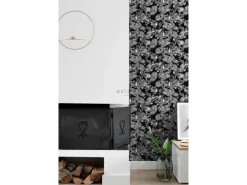 Outlet ESTAhome Tapete Funky Blumen Und Paisleys Schwarz Und Weiß 53 Cm X 1005 Cm 136844