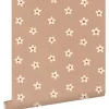 ESTAhome Tapete Gänseblümchen Terrakottarosa 53 cm x 10.05 m