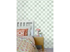 Sale ESTAhome Tapete Karomuster 53 cm x 10.05 m Grün