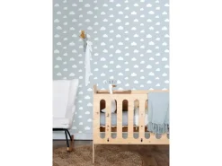 Online ESTAhome Tapete Kleine Wolken 7386 Himmelblau 0.53 x 10.05 m