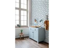 Online ESTAhome Tapete Kleine Wolken 7386 Himmelblau 0.53 x 10.05 m