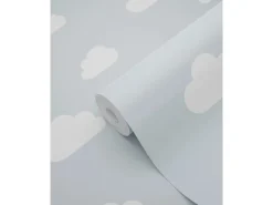 Online ESTAhome Tapete Kleine Wolken 7386 Himmelblau 0.53 x 10.05 m