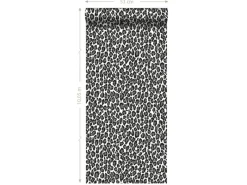 Clearance ESTAhome Tapete Panter Schwarz und Weiß 53 cm x 10,05 m 136810
