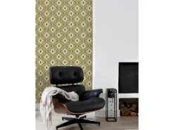 ESTAhome Tapete Retro-Ornamente Graugrün 50 x 900 cm 130987