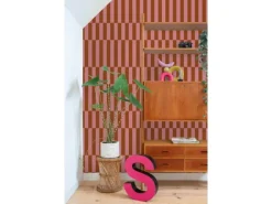 Hot ESTAhome Tapete Streifen und Rot 50 x 900 cm Rosa